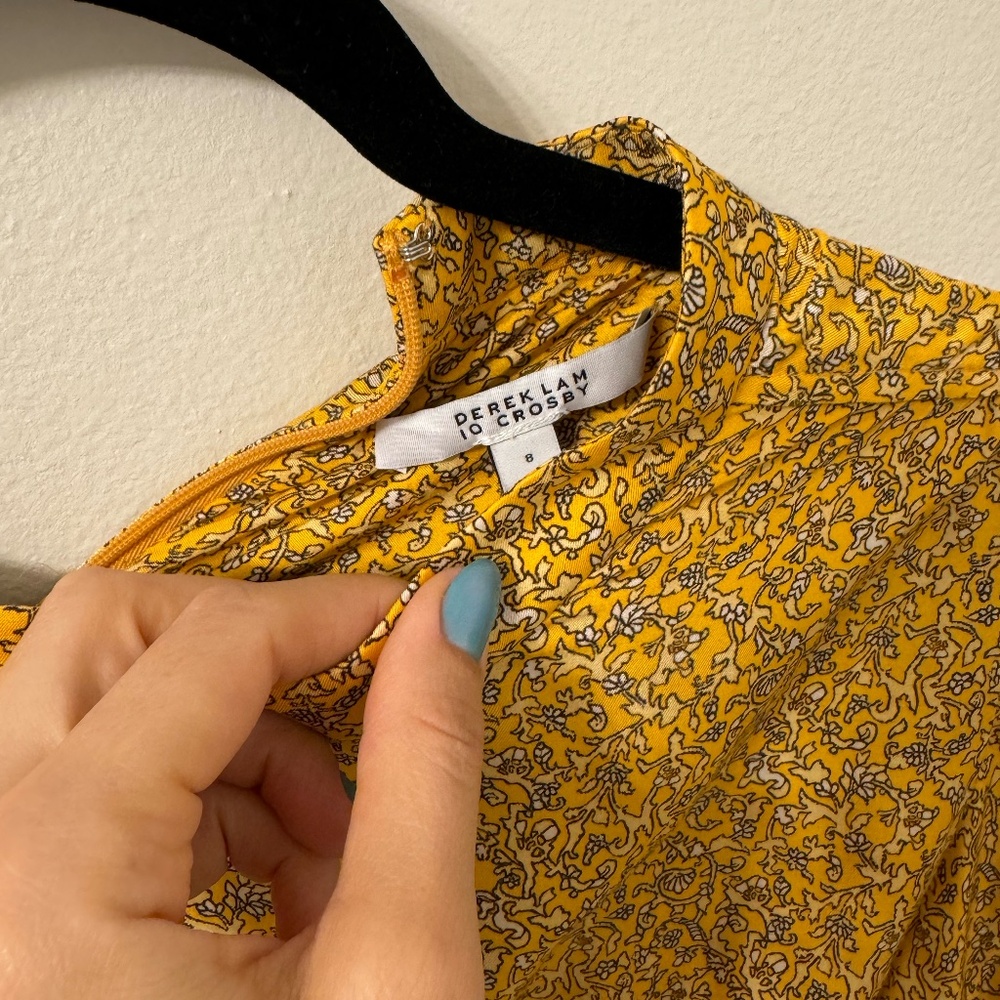 Silk Yellow Dress- Derek Lam